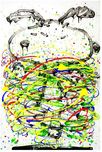 Tom Everhart Tom Everhart Little Fancy - Green PP (Framed)